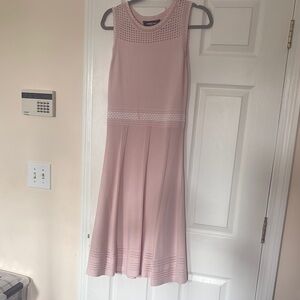 Very beautiful  soft pink knitted midi dress